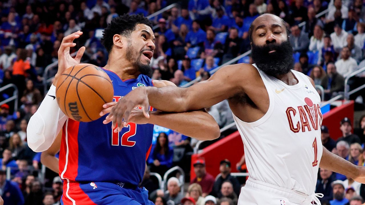 Harden scores 30 as Cavaliers rally past Pistons in OT for 3-2 series lead
