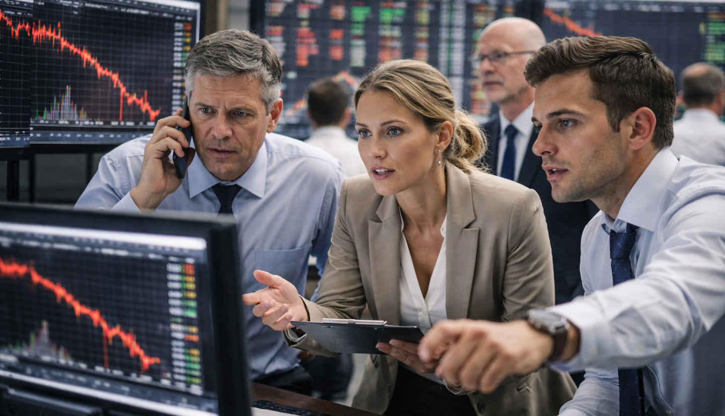 Dow falls from record high as AI chip selloff drags Wall Street lower