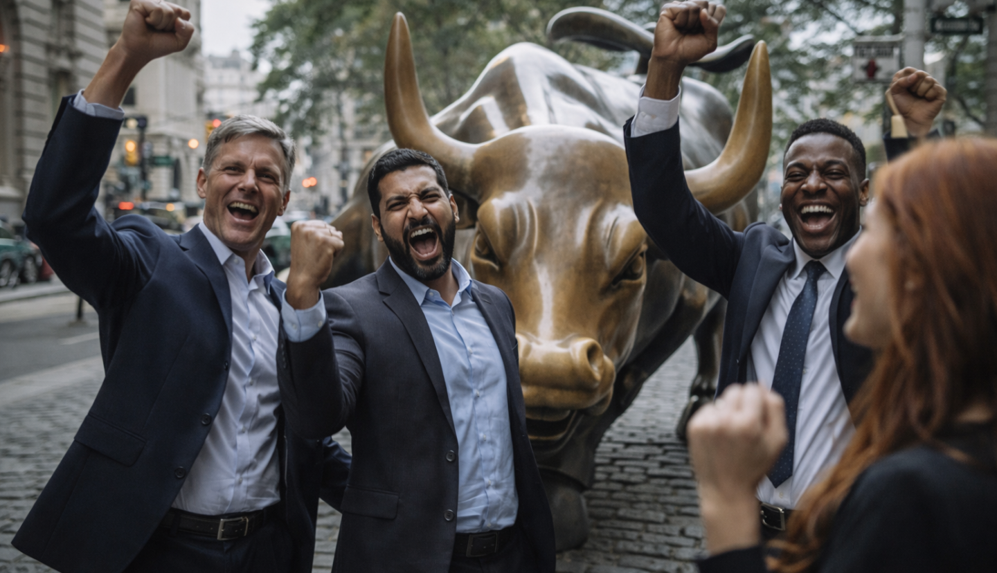 Nasdaq hits record close as AI stocks rally and oil prices fall