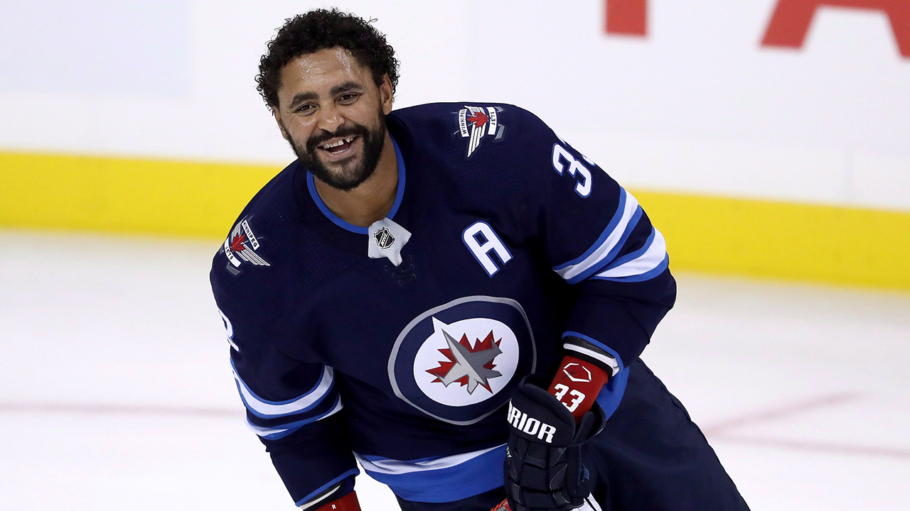 Dustin Byfuglien pens message to Jets fans after alumni-game return